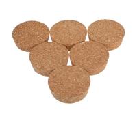 Warmhm 6 Pièces Bouchon en Liège pour Vase Hydroponique en Verre, Joint Étanche et Insertion Facile, Design Arrondi Unique pour Décoration Intérieure et Célébrations de Mariage