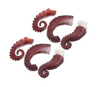 Warmhm 6 Pièces Modèle de Tentacules Octopus Décorations Réalistes pour BBQ Photographies et Affichages Culinaires avec Design Unique et Entretien Facile