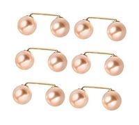 Warmhm 6pièces Broche à Perles Imitation Pour Femme Épingle De Sécurité Alliage Attache Élégante Pour Col Châle Jupe Et Pull Accessoire Mode Pour Mariage Et Fête