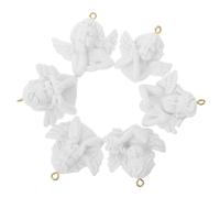 Warmhm 6pièces Lot De Pendentifs Anges Pour Boucles Oreilles Création De Bijoux Résine