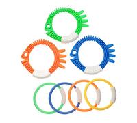 Warmhm 7 Pièces Anneaux pour Garçon Fille Colorés pour Jeux sous Piscine pour Entraînement à Natation et Développement des Compétences
