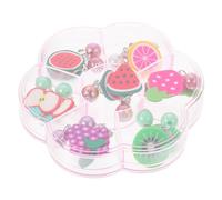 Warmhm 7paires Boucles Oreilles à Clip Pour Garçon Fille Clips Oreilles Décoratifs Bijoux à Motifs De Dessins Animés Pour Filles