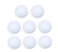 Warmhm 8 Pièces bouchon de biberon couvercle de biberon dessus de bouteille de lait pour bébé housse de rechange pour biberon de lait maternel dessus de biberons pp blanche