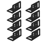 Warmhm 8 Pièces Supports Étagère Équerres Angle Robustes pour Meubles Fixation Rapide Renfort Polyvalent pour Étagères Murales et Projets DIY