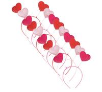 Warmhm 9 Pièces Serre Tete Cœur Saint-valentin Bandeau Forme de Cœur Accessoires pour Cheveux Pailleté Saint-valentin Femme