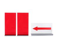 Warmhm Accessoires Flèches Alternées Tableau Arbitre Basketball en Acrylique Rouge pour Changer Direction et Décider Droits de Service lors des Compétitions de Basketball
