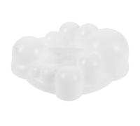 Warmhm Accessoires pour Fauteuil de Massage, Masseur de Dos Nuque, Tête à 10 Billes, Plastique Blanc, 9,40x8,70x4,20cm, Massage Pétrissant, pour Cou et Dos, Usage Domestique