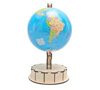 Warmhm Aides D'enseignement du Globe en Bois Petit Globe Modèle De Coloriage Globe Carte du Monde des Modèles Décor De Globe Terrestre Bricolage Faire Un Globe Jouets Globe Coloré