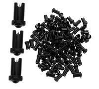 Warmhm Aiguilles Anti-obstruction Pour Flacon De Colle à Cils 100 Pièces Plastique Noir Outil Professionnel Et Familial Pour Extension De Cils Usage Quotidien