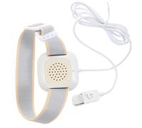 Warmhm Alarme Énurésie Nocturne avec Capteur Urine pour Garçon Fille et Adultes Bande Flexible Alerte Sonore et Vibration Forte Dispositif de Formation Propreté Blanc Neutre