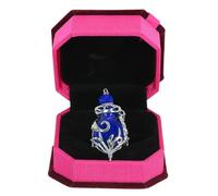Warmhm Anneau Aromatique Créatif Ajustable en Alliage Plaqué Bleu pour Femme, Bague Diffuseur D'huiles Essentielles, Fête et Usage Quotidien, Décoration Chic pour Doigt