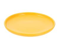 Warmhm Assiette en Céramique Jaune pour Chat Grosse Capacité, Protection du Cou et Facile à Nourrir, pour L'alimentation des Animaux de Compagnie
