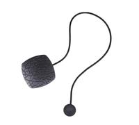 Warmhm Attache Magnétique pour Rideau Alliage Noir Style Européen Boucle Carrée sans Perçage Décoration Chic pour Salon et Bureau