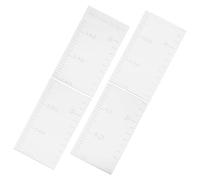 Warmhm Autocollant Mural de Hauteur en Acrylique Argenté Auto-adhésif pour Décoration Intérieure Sophistiquée, Toise Miroir pour Mesure de Croissance à Domicile