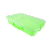 Warmhm Bac Sensoriel Plastique pour Garçon Fille avec Plateau Empilable et Accessoires Créatifs pour Peinture Au Sable et Organisation Boîte de Rangement Intégrée Couleur Vert