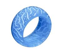 Warmhm Bague Veilleuse Amusante en Résine pour Femme Anneau Lumineux Fissuré Design Créatif pour Fêtes Couleur Brillante Petite Bague Décorative