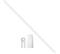 Warmhm Baguette de Stores Transparente PP Crochet, 1 Pièce, pour Réglage | Stores Horizontaux et Stores de Fenêtre, Usage Bureau et Contrôle de Lumière, Finition Claire
