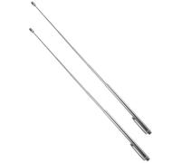 Warmhm Baguettes de Sourcier en Métal Inoxydable 2 Pièces pour Extérieur, Tiges Télescopiques Portables Argentées, Outil de Détection Longue Précision, Usage Jardin et Plein Air