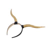 Warmhm Bandeau à Cheveux en Corne D'antilope Gothique, Couleur Cuivre Ancien, Léger, Accessoire Femme pour Halloween et Cosplay, Taille Unique