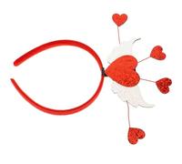 Warmhm Bandeau Cheveux Femme Saint-valentin avec Cœur Brillant Accessoire Coiffure Flexible pour Fête Anniversaire et Spectacle