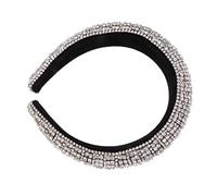 Warmhm Bandeau Cristal Baroque Argenté Accessoire de Élégant Cerceau à Durable pour Fêtes et Événements Spéciaux