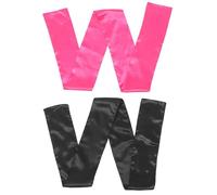 Warmhm Bandeau Large en Satin Doux pour Postiche, 2pcs, Facile à Nettoyer et Respectueux des Cheveux, Sport en Salle, Style Simple et Élégant