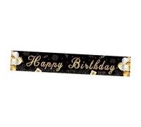 Warmhm Bannière de Décoration Anniversaire et Décor de Fête pour Anniversaire Accessoire de Party Unique et Élégant