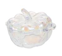 Warmhm Bocal Verre Citrouille avec Couvercle Pot à Bonbons Hermétique pour Halloween Rangement Snack Élégant pour Biscuits et Friandises Bol Décoratif pour Automne et Thanksgiving