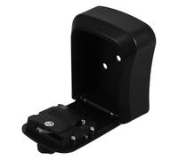 Warmhm Boîte à Clés Murale Code, Coffre-Fort à Serrure Abs Résistant, Petite Boîte Noire Sécurisée pour Maison et Extérieur, Casier à Clés Pratique pour Accès Contrôlé, 1 Pièce