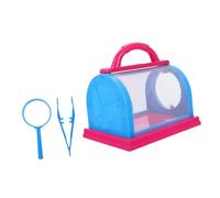 Warmhm Boîte à Insectes avec Loupe et Pince Cage Élevage Colorée pour Garçon Fille Kit Observation et Collecte Insectes Outil Pédagogique Éducatif pour Découverte Nature