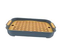 Warmhm Boîte À Litière Rectangulaire pour Lapin Toilette Hamster Anti-Splash Bac Apprentissage pour Animaux De Compagnie Convient pour Lapins Cochons Et Furets