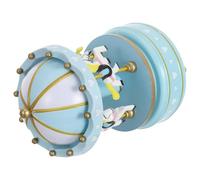 Warmhm Boîte à Musique Carrousel Rotative Bleue Ciel Mécanisme à Remontoir sans Pile Décorative pour Bureau et Noël Boîte à Musique en Bois Compacte avec Mélodie « Château Le Ciel »