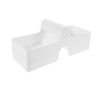 Warmhm Boîte à Œufs Blanche en Plastique Empilable Support à Œufs pour Réfrigérateur Poignée Organiseur Pratique pour Rangement la Cuisine et Plan de Travail