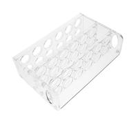 Warmhm Boîte à Œufs Grosse Capacité Rangement Vertical à Compartiments en Pet Protection Intégrale pour Réfrigérateur des Œufs Cuisine Familiale