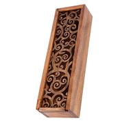 Warmhm Boîte Bois Creuse de Rangement Multifonction pour Bijoux et Petits Objets Design Naturel Capacité Suffisante Facile à Ouvrir et Fermer pour Maison et Chambre