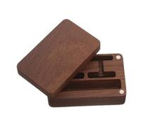 Warmhm Boîte Bois de pour Rangement de Boutons de Manchette et Pinces à Cravate Coffret Élégant Compartimentée Compacte et Résistante pour Usage Domestique ou Boutique