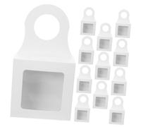 Warmhm Boîte De 12 Pièces Coffret Vin Rouge Support De Bouteille De Vin Pendaison Monté Boîtes De Faveur De Cintre De Bouteille Boîtes De Bouteille De Vin Papier Blanche