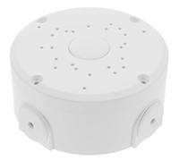 Warmhm Boîte de Jonction Étanche 12 CM en Plastique Multiples Perforations Grand Espace de Rangement pour Câbles Électriques Support Mural et Plafond Boîte de Jonction Extérieure pour