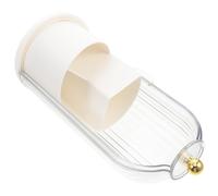 Warmhm boîte de Rangement cosmétique Organisateur de Salle de Bain tournant comptoir récipient de Stockage de Brosse cosmétique Porte-Produits de Soin de la Peau Plastique Blanche