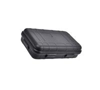 Warmhm Boîte de Rangement Extérieure Multifonction Grand Format Noire PP