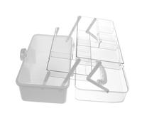 Warmhm Boîte De Rangement Portable pour Médicaments avec Poignée Conteneur pour Médicaments Étui De Rangement pour Fournitures Médicales