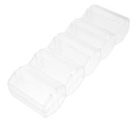 Warmhm Boîte de Rangement Transparente pour Jetons de Poker Capacité Étui Pratique pour Stockage et Transport de Jetons Mallette Poker Chip Case Portable