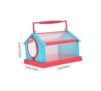 Warmhm Boîte Observation Insectes Garçon Fille Taille L Bleu Rose avec Pince Kit Exploration Naturelle pour Découverte et Observation des Petits Animaux
