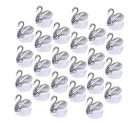 Warmhm Boîtes d'Emballage pour Bonbons Mariage de Style Européen Argenté 24 Pièces Boîte Présent Écologique sans Danger Alimentaire Décorations de Mariage Pratiques et Élégantes