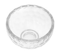 Warmhm Bol Cristal Transparent Bol Bouddhiste Multifonction Récipient Décoratif Élégant pour Centre de Table et Service Familial