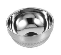 Warmhm Bol Inox Double Paroi Isolant Bol à Soupe et Salade Polyvalent Usage Maison École et Plein Air