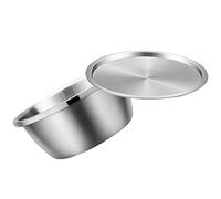 Warmhm Bol Mélangeur Acier Inoxydable avec Couvercle Saladier Multifonction pour Cuisson Pâtisserie Ingrédients et Conservation Alimentaire