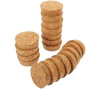 Warmhm Bouchons pour bouteilles en bois 20Pcs Coniques 43x38x18mm, Bouchon en bois Réutilisable, Scellage Hermétique, Pour Bouteilles de Vin, Bouteilles d’Aromathérapie et Maison