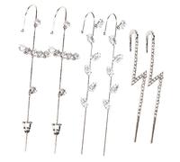 Warmhm Boucles d'Oreilles à Clip Femme 6 Pièces Non Perçantes Élégantes et Chics Bijoux pour Anniversaire Saint-Valentin Confortables