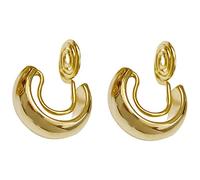Warmhm Boucles Doreilles Clip Petites pour Manchette Oreille sans Piercing Bijoux Doreille Mode Dorés Accessoires Élégants pour Femmes et Adolescentes
